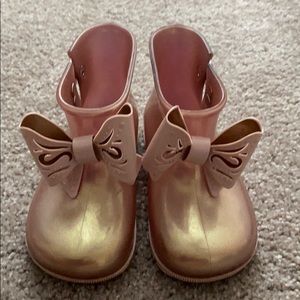 Mini Melissa rain boots in size 10